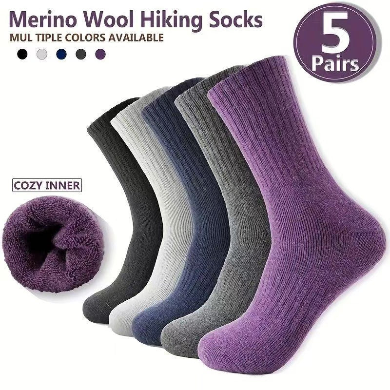 Chaussettes thermiques en cachemire doublées de polaire