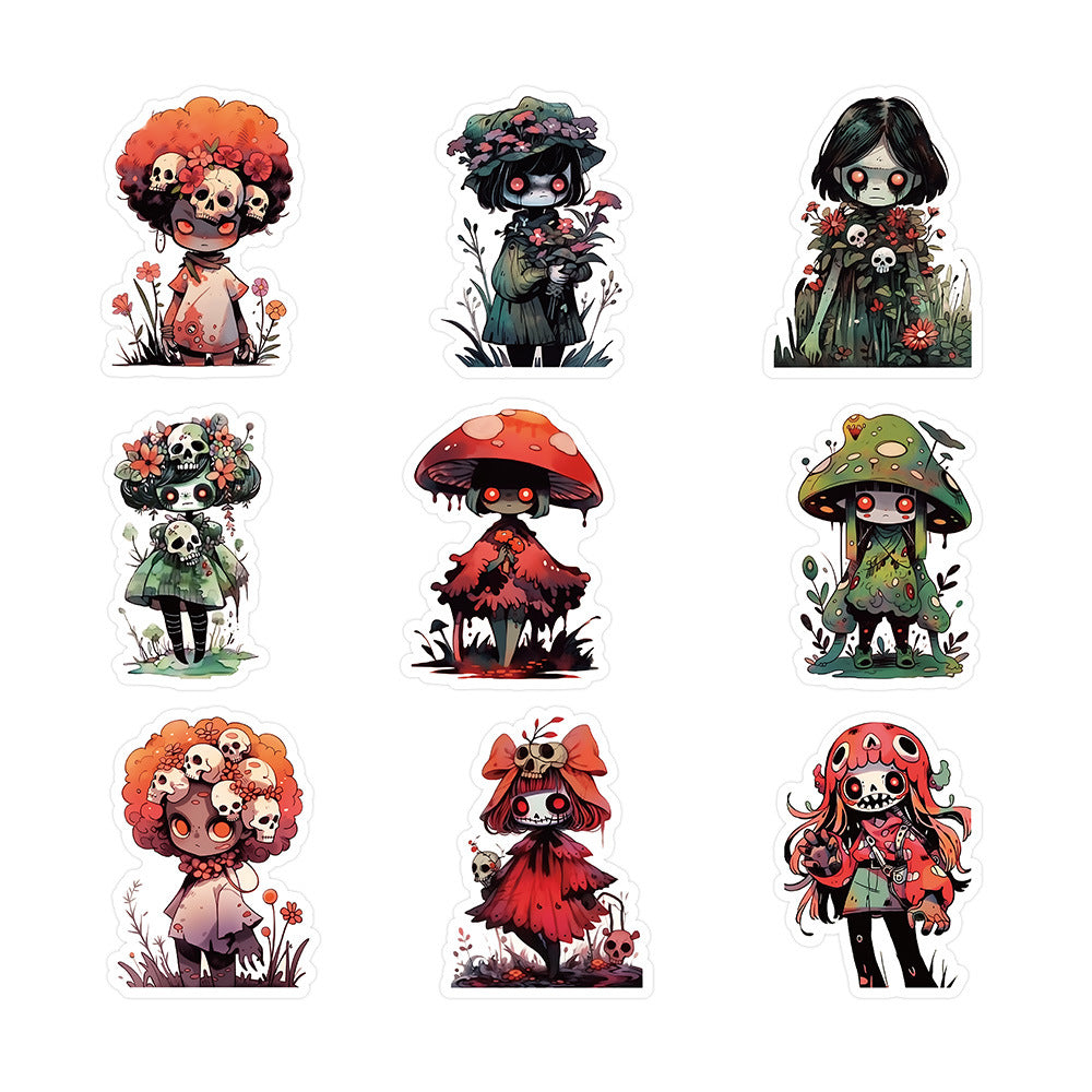 Stickers Petit Zombie Cas Horreur Sparecrow Téléphone Thriller Imperméable décoratif