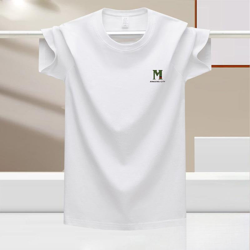 Chemise pour hommes en soie glacée à manches courtes pour hommes