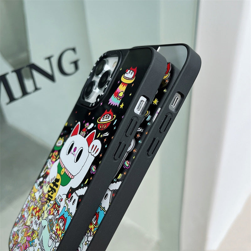 Illustration Lucky Cat Étui de téléphone résistant aux gouttes