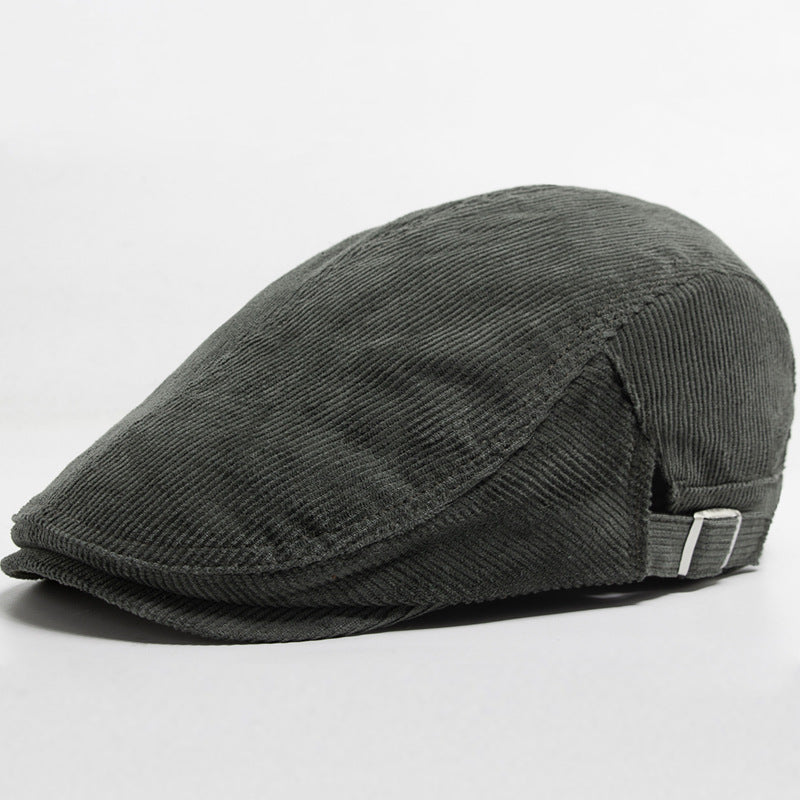 Corduroy d'automne et d'hiver avec deux chapeaux