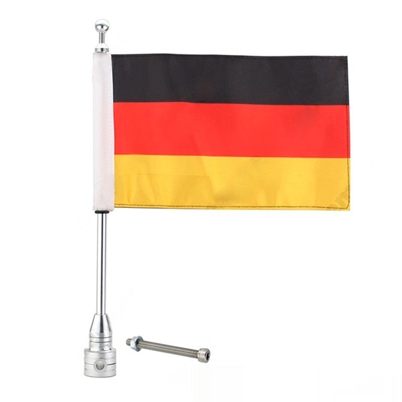Boîte latérale Bumper Parcelle ou sac à bagages Flagpole