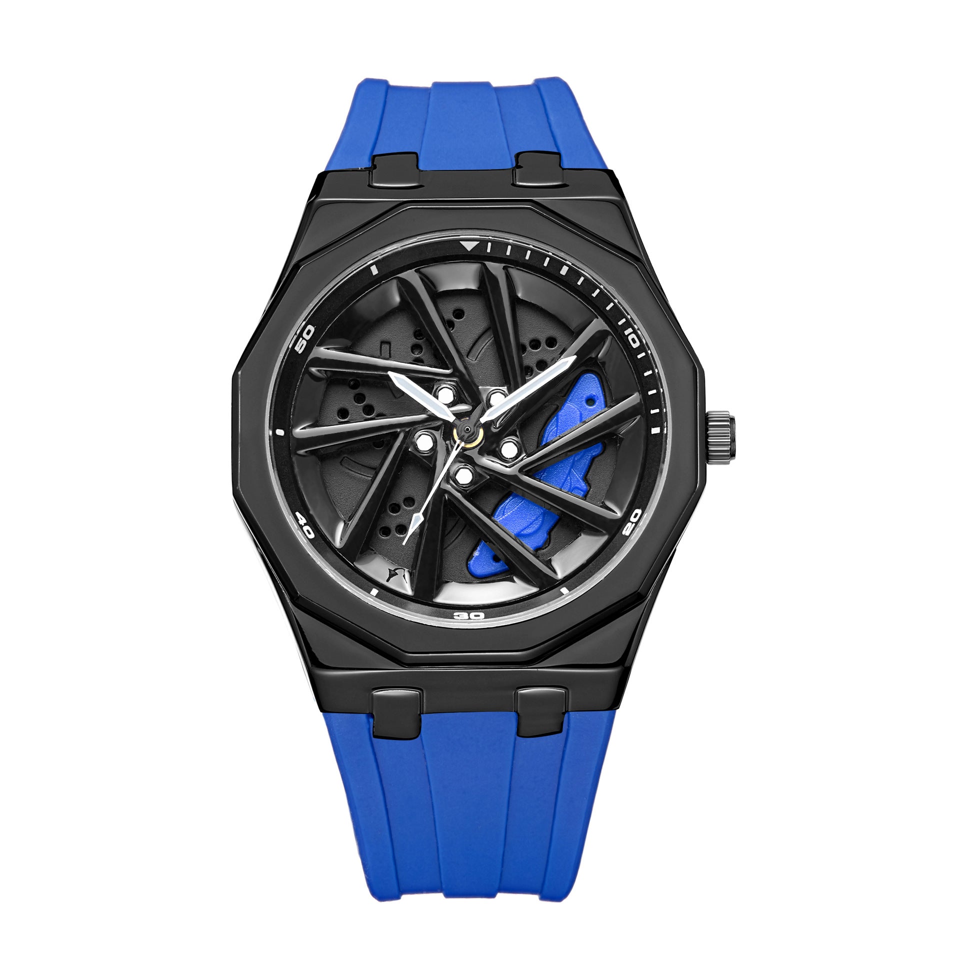 Montres rotatives Hommes Roue Hub Montres rotatives Quartz
