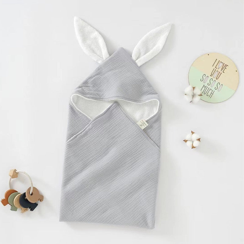 Serviette de bain bébé Pure Cotton Double couche Baignoire à capuche Gauze