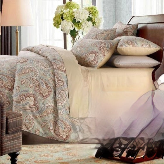 Four-Season Floral 60-Ply Cotton Gauze Maison Couverture de couettes en textile et étui d'oreiller Thre