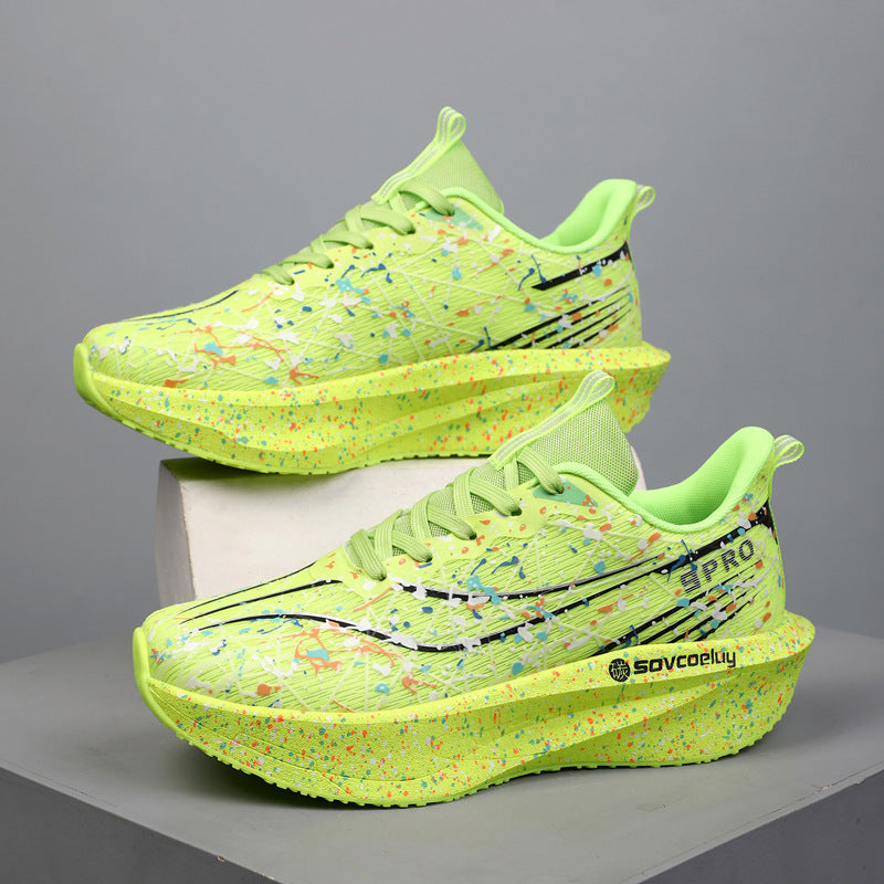 Marathon Running Carbon-Plate Noctilucent Mode Sneakers