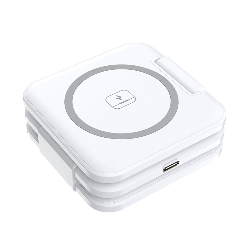 Chargeur de pliage sans fil magnétique Trois en un