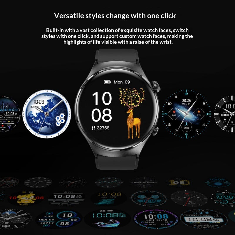 Smartwatch étanche NFC multifonction avec un bracelet à paiement