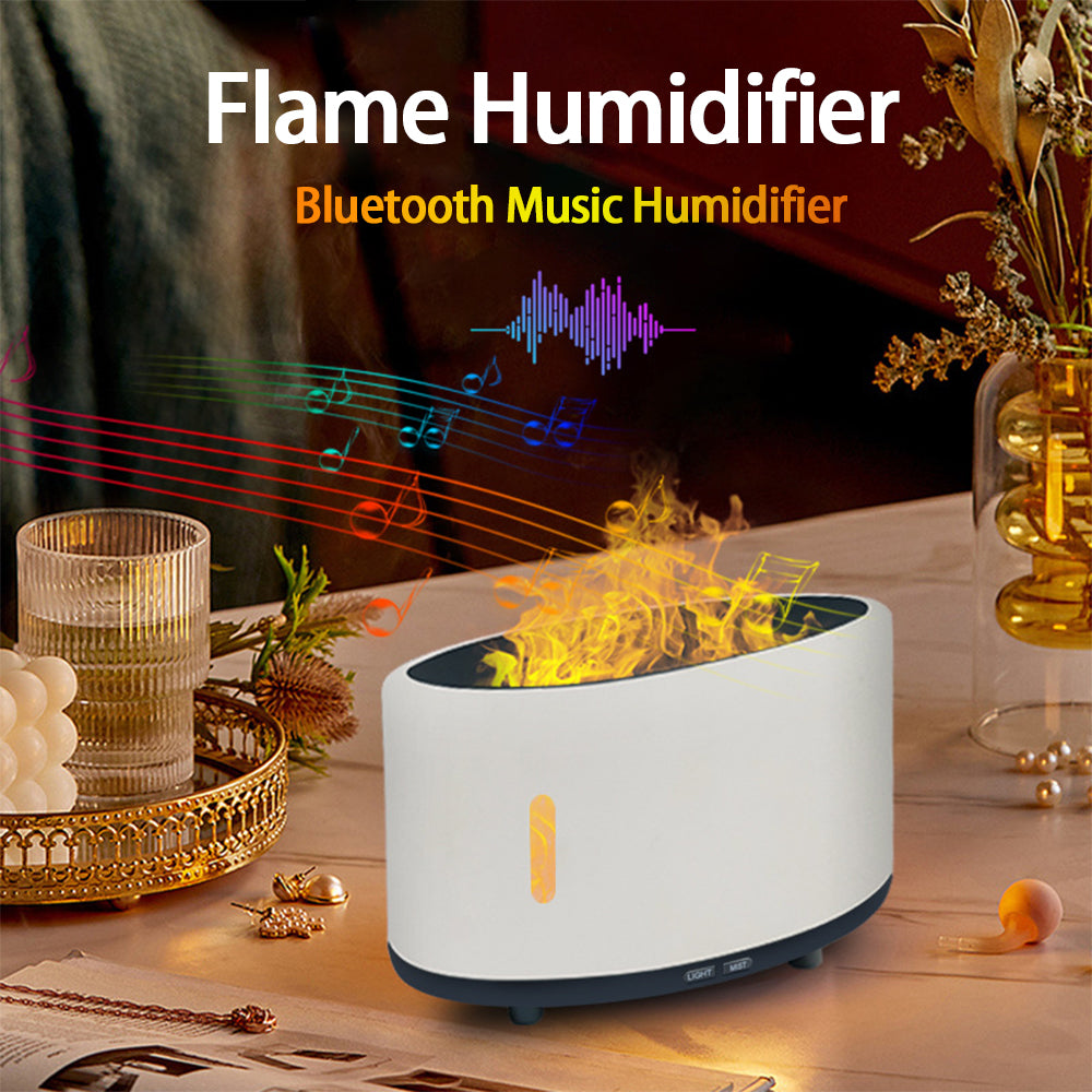 Humidificateur de flamme Bluetooth télécommande LED lumière Aromathérapie Humidificateur personnalisé 150