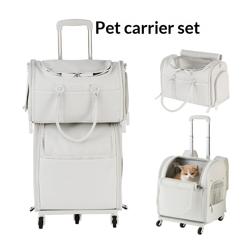 Japon-Corée Pet Carrier avec roues