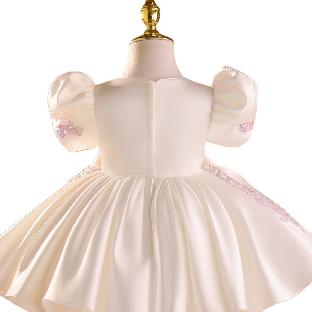 Robe de mariée de fille de fleur pour les petites filles