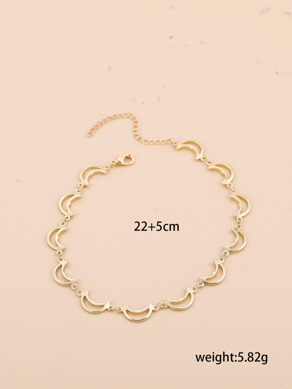 De style bohème Croix et double coeur Multi-couche Anklet