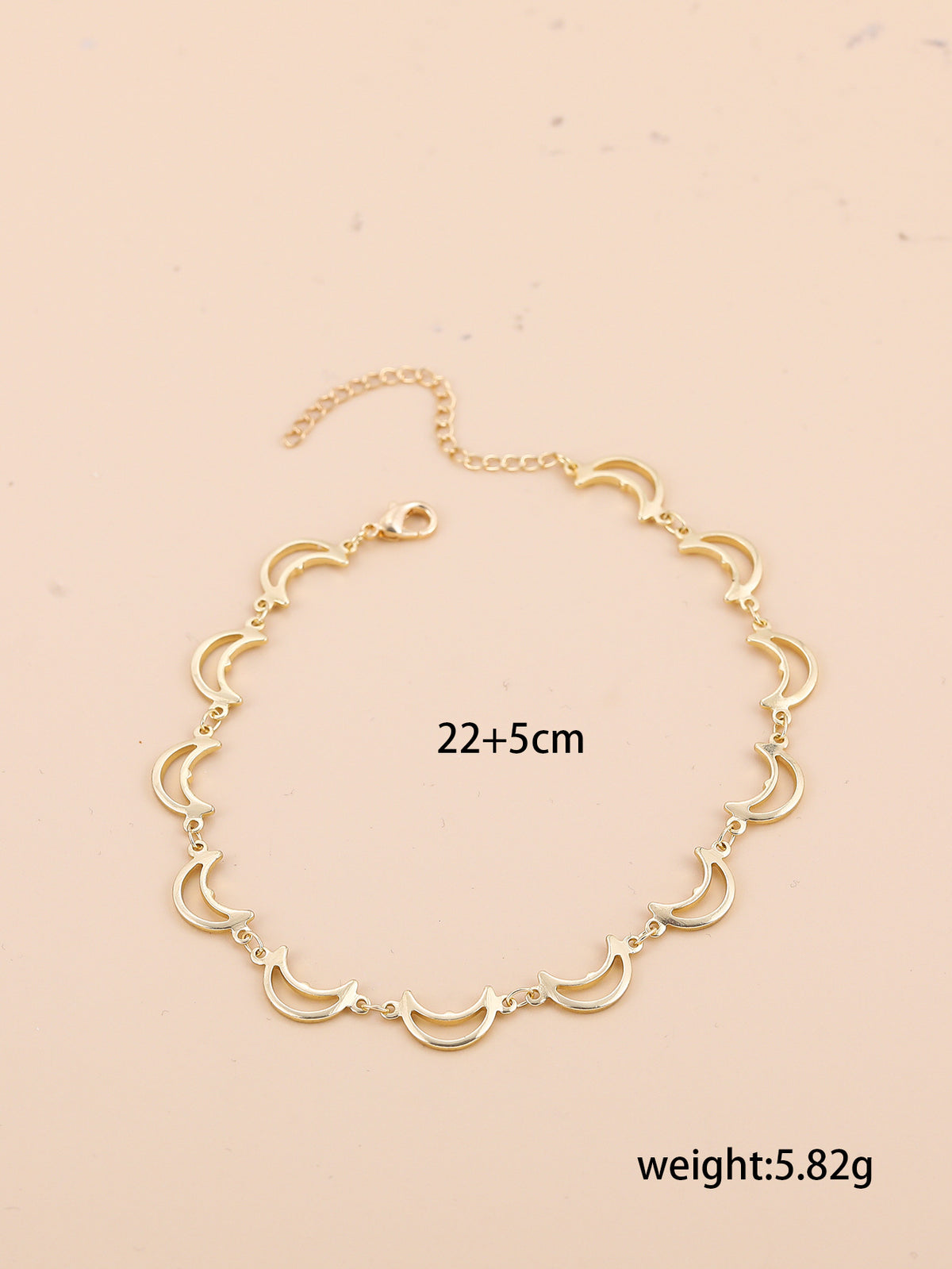 De style bohème Croix et double coeur Multi-couche Anklet