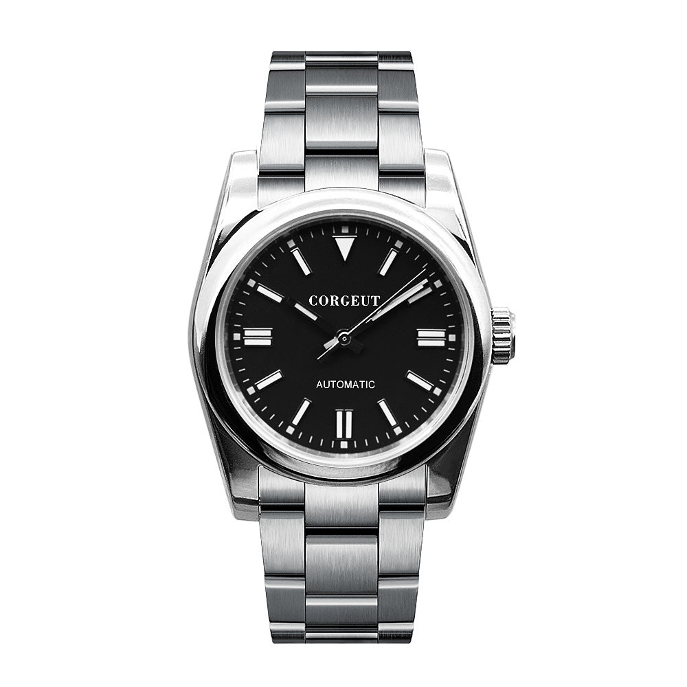 Montre mécanique automatique étanche 5ATM en acier inoxydable pour homme