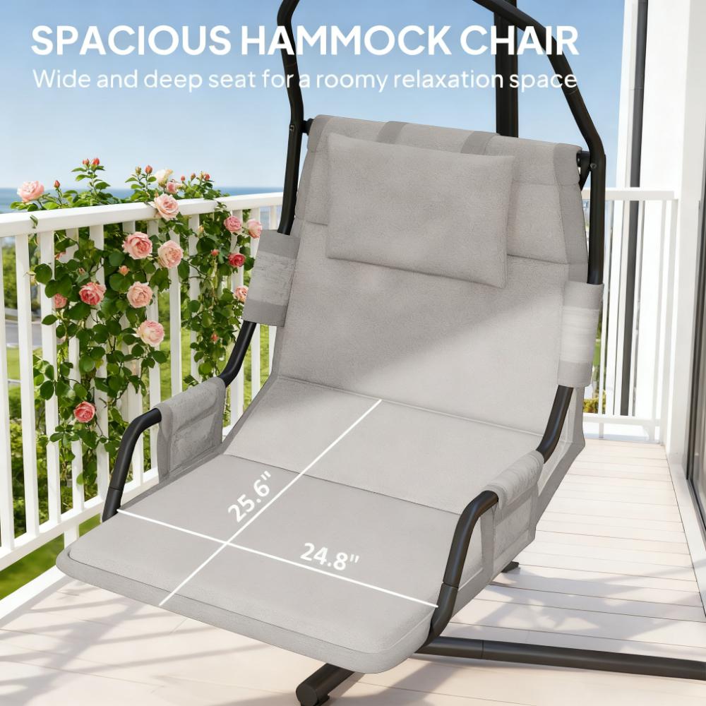 Chaise pivotante suspendue