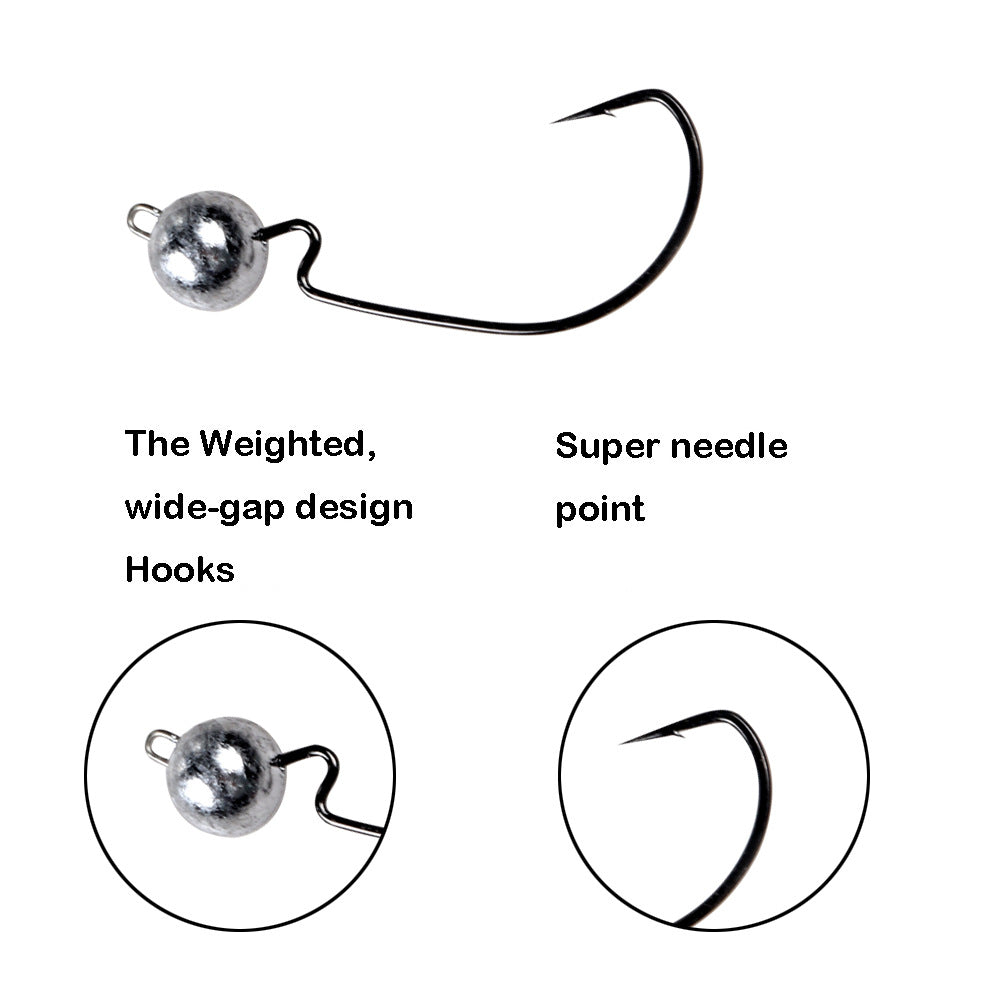 Lead head fishing hook