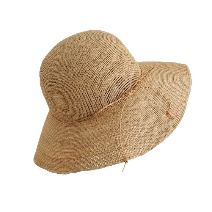 Chapeau de pêche Papyrus fait main Cape protectrice du soleil