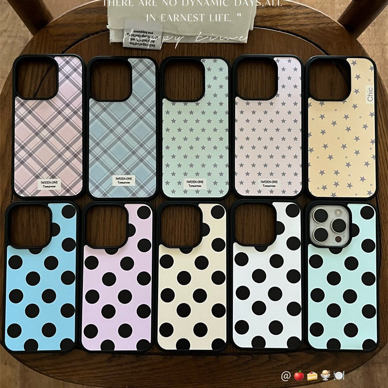 Coque de téléphone simple Dot Diamond résistant à la goutte