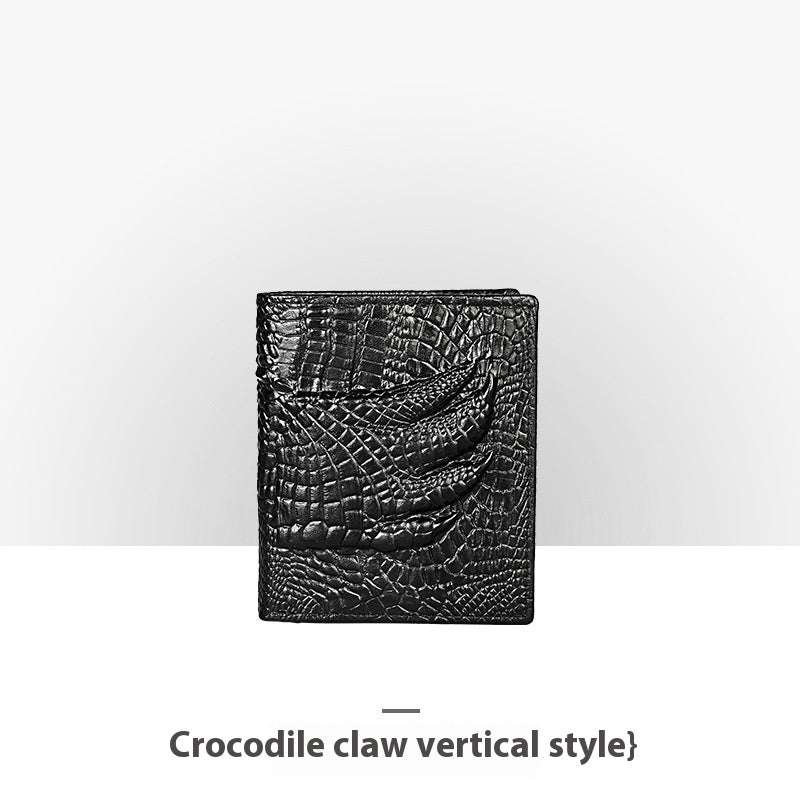 Porte-monnaie en cuir embossé pour homme