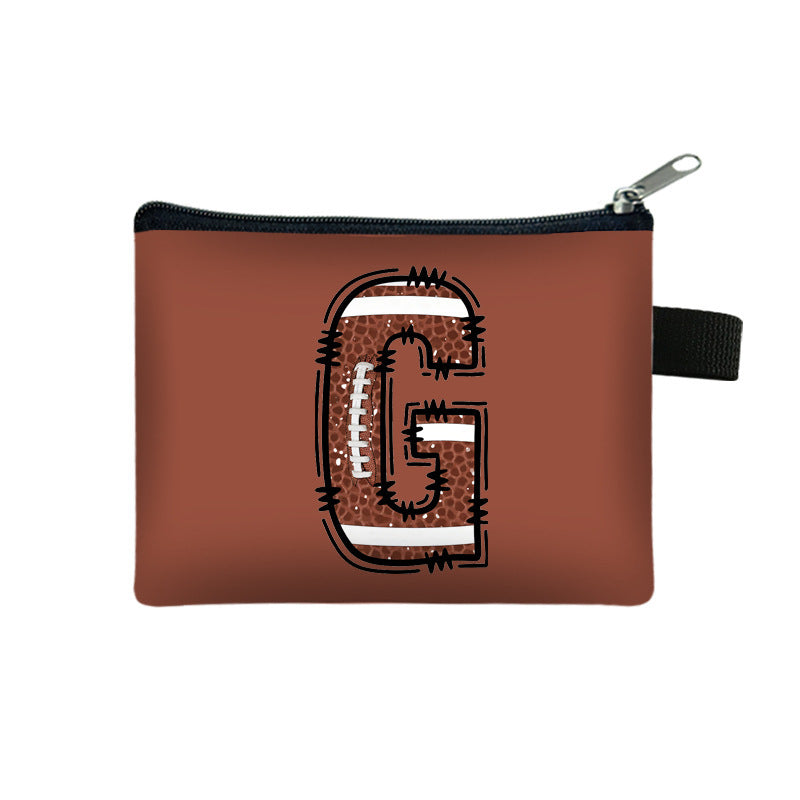 Creative Baseball Themed Lettre Coin Purse