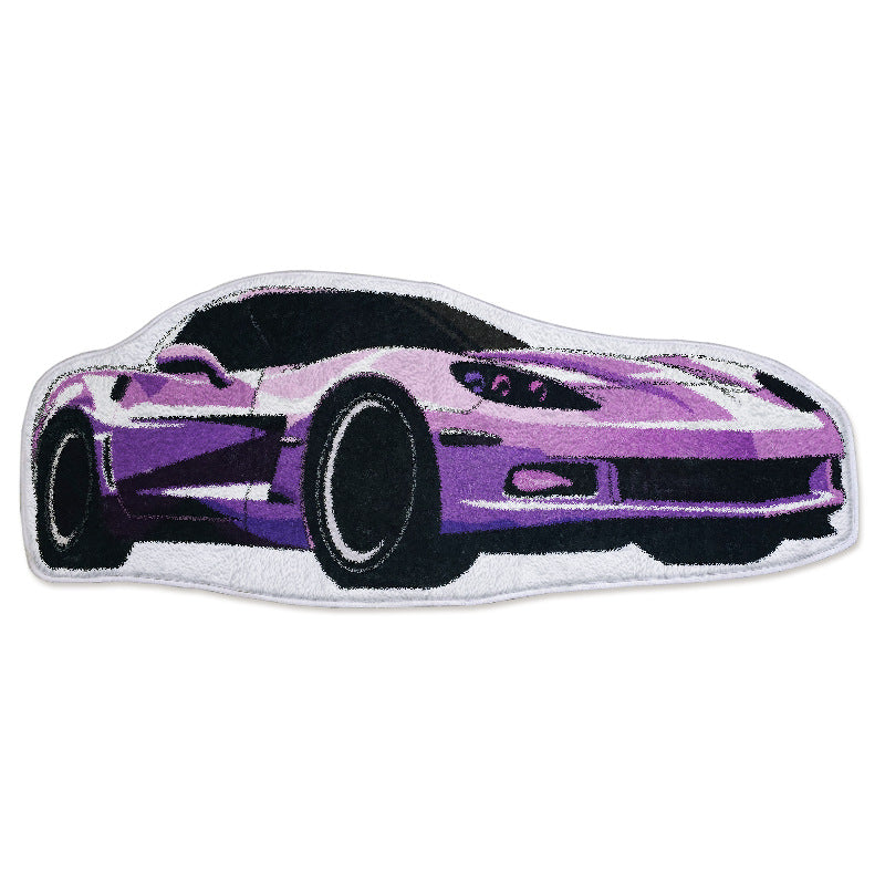 Rug côté lit de style Racing durable résistant aux taches antidérapant pour usage domestique