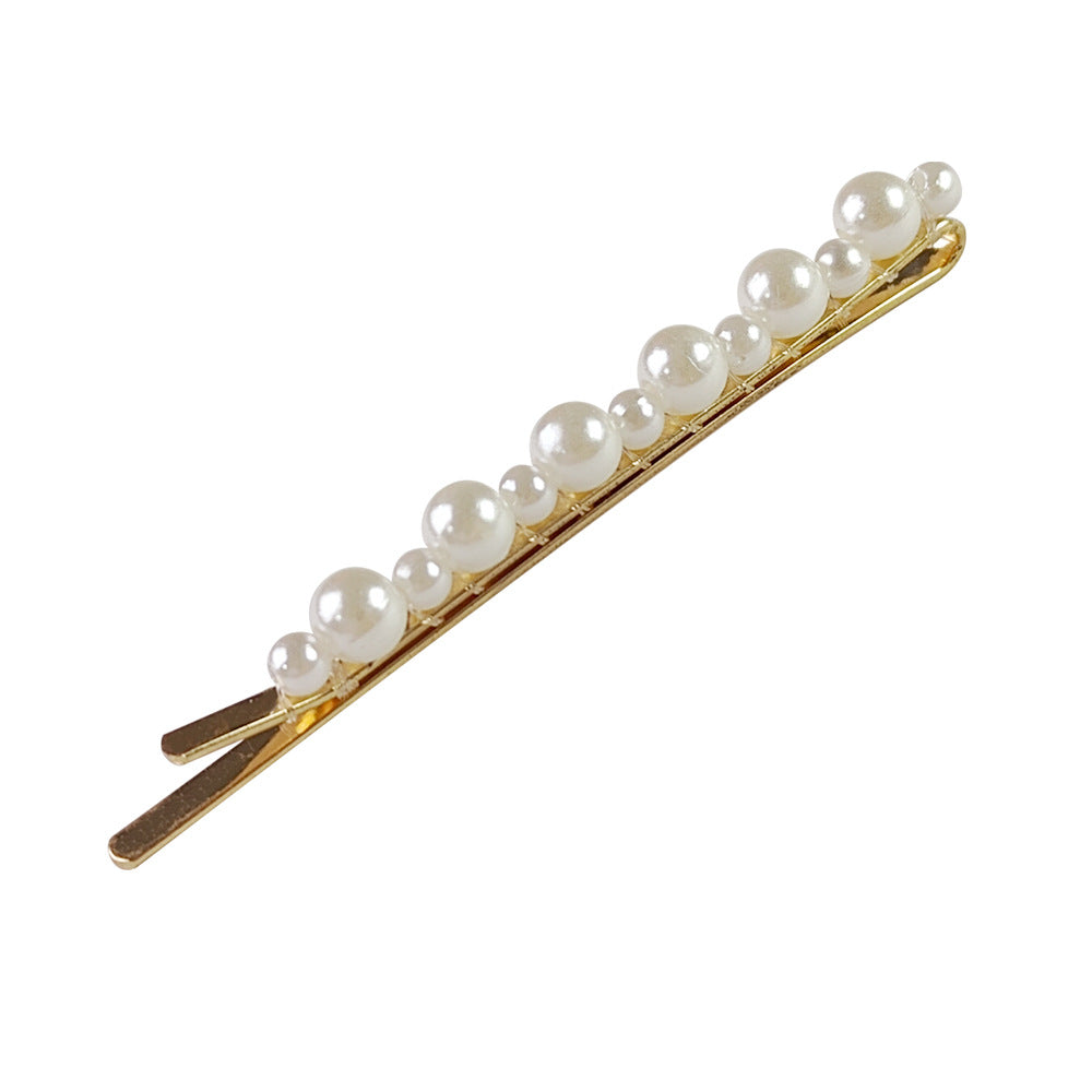 Accessoires pour cheveux Barrettes de perle Updo BB Clip épingle à cheveux rayé Fil de pêche tissé à la main H