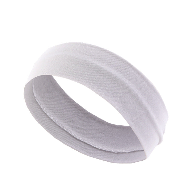 Bande de cheveux de yoga Plain Sport pour femmes Bande de cheveux élastique et absorbante de la sueur