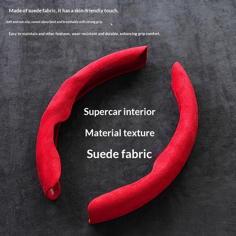 Voiture Suede Couverture de volant qui absorbe la sueur