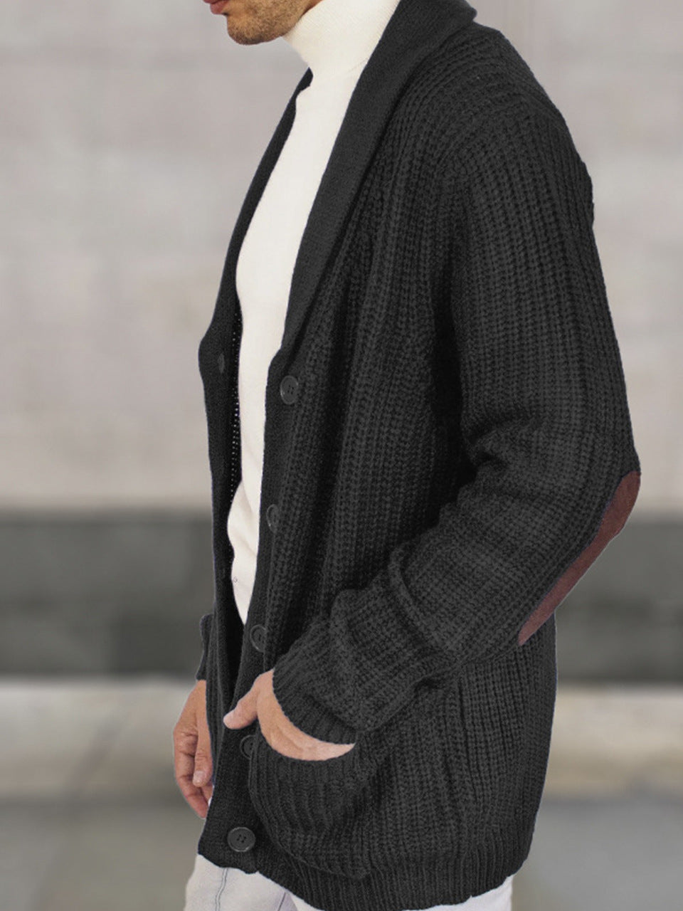 Chandails à effet suède fashionnable pour hommes