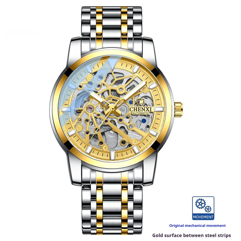 Montre mécanique automatique Hollow étanche Lumineux