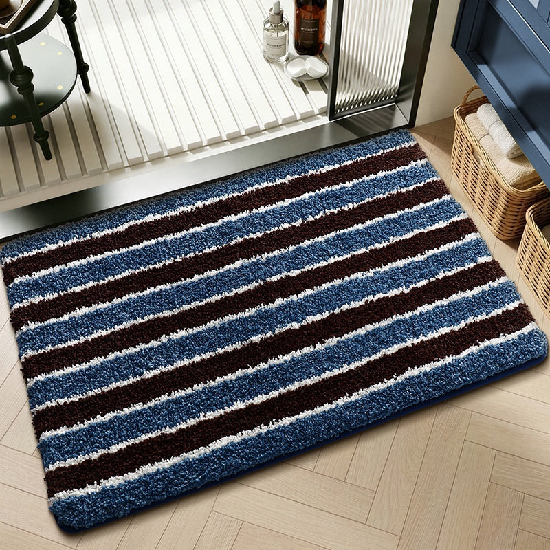 Tapis de sol géométrique non glissant, absorbant l'eau