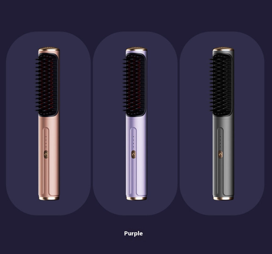 L'anion de peigne droit sans fil ne blesse pas les cheveux Portable pour le curling ou le lissage