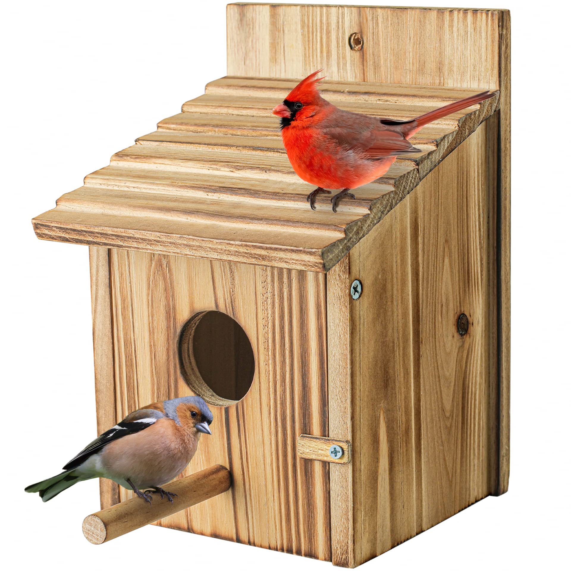 Maison d'oiseaux en bois pour l'extérieur