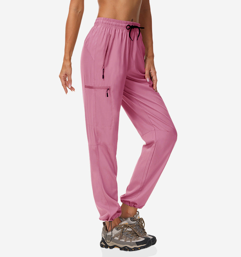 Pantalons à séchage rapide Pantalons pour femmes Été mince Sports Randonnée en plein air Alpinisme Protection solaire