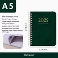 Carnet de notes en métal portable en cuir