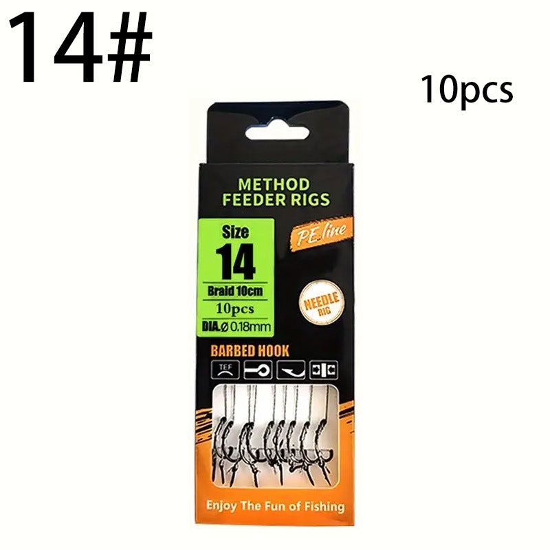 Feeder Leader de pêche Crochet Lien et Feeder Rig