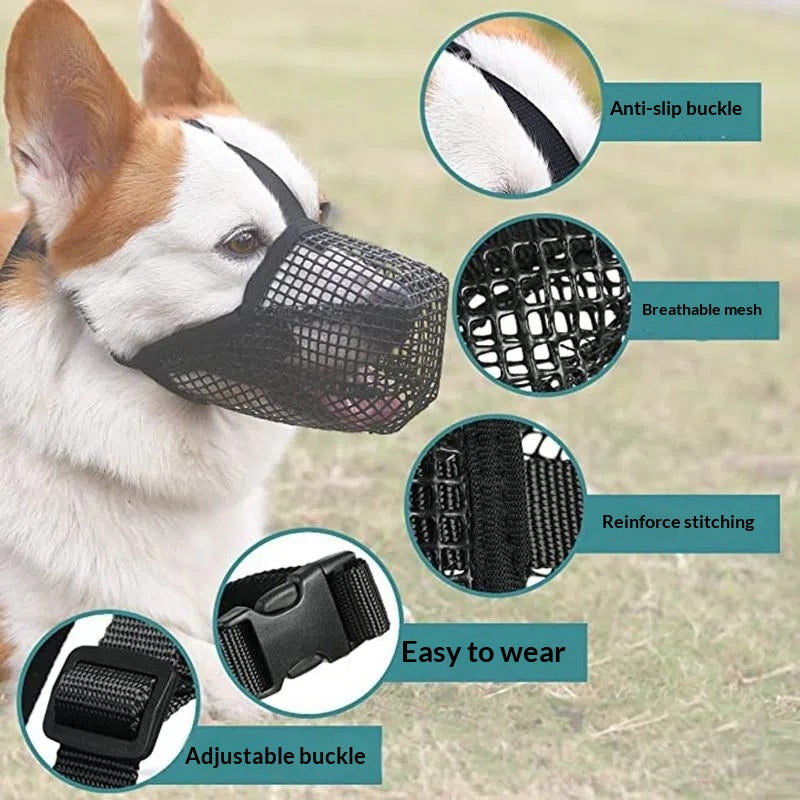 Mesh Breathable Dog Muzzle