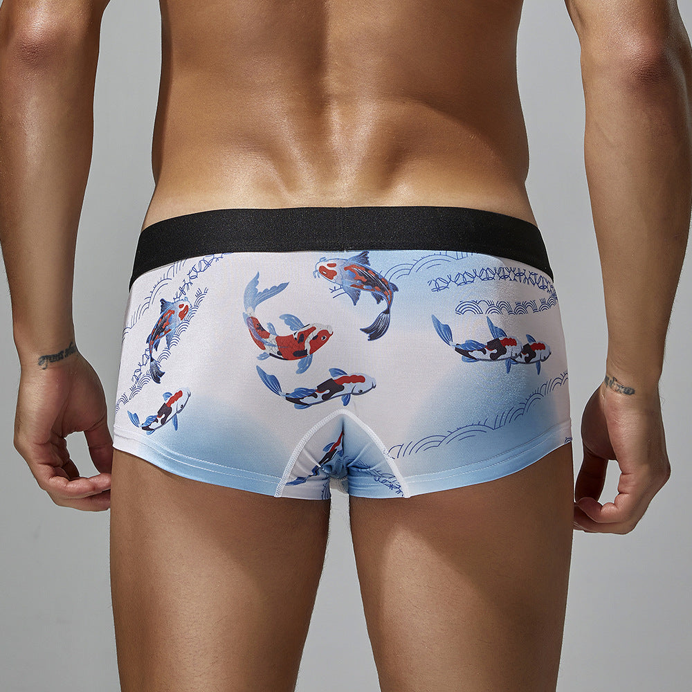 Boys Boxer Slips Ice Silk Base