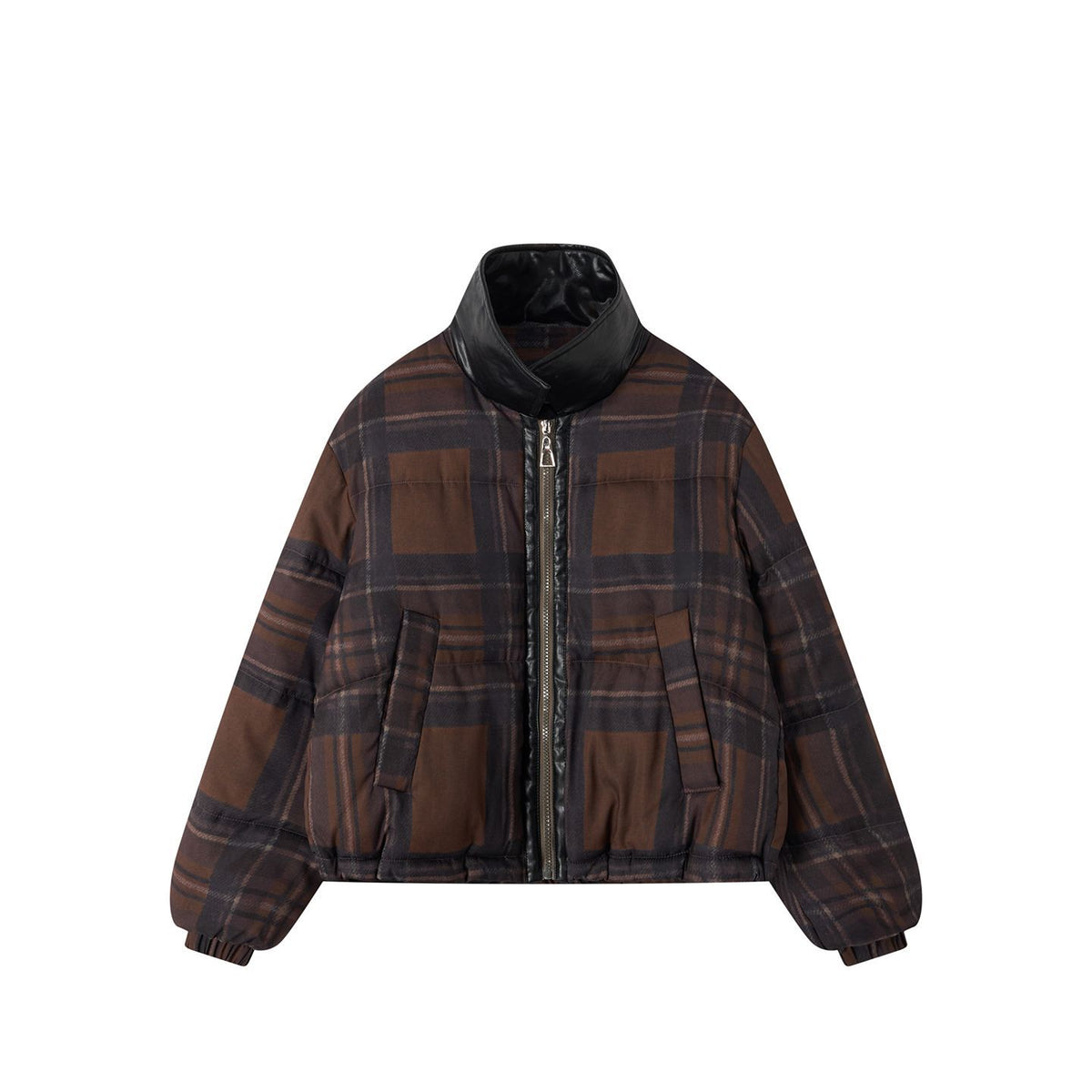 Manteau rembourré en plaqué de long pour femmes