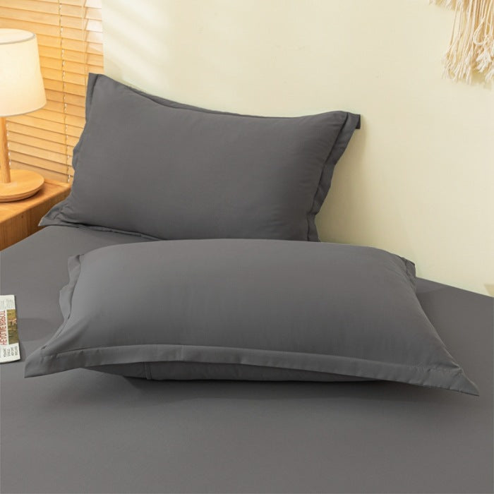 Coussin lavable en coton Aloe de couleur solide Et respirant