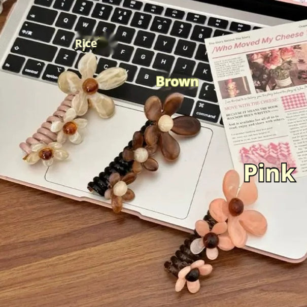 Attache à cheveux floraux pour les femmes