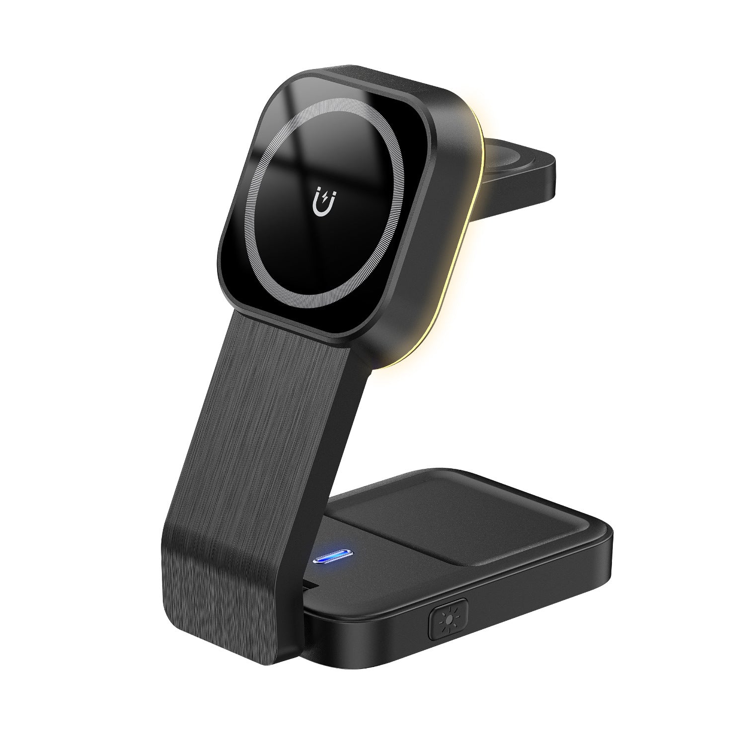 Chargeur sans fil pliable à aspiration magnétique trois en un