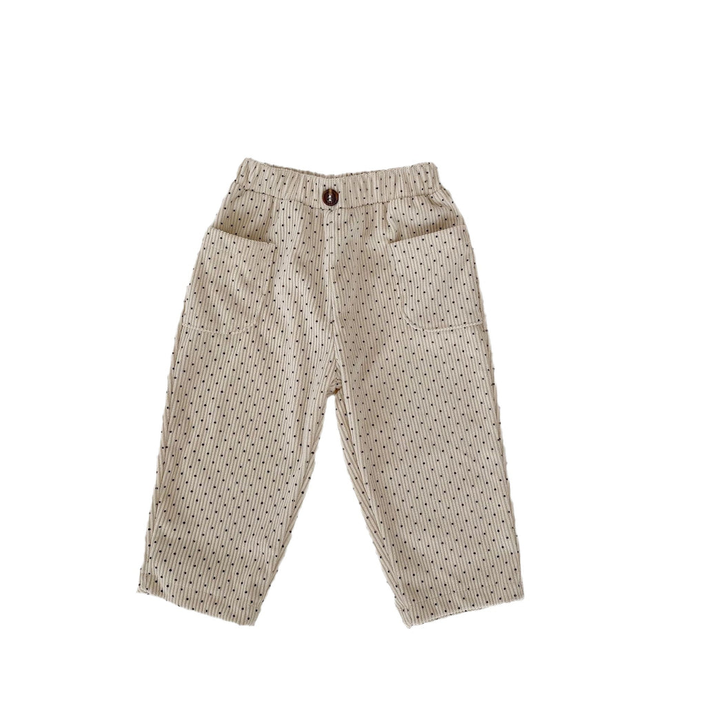 Pantalons à l'occasion de la corduroy imprimée