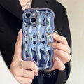 Électroplaquage de l'eau Ripple approprié Case de téléphone couleur solide