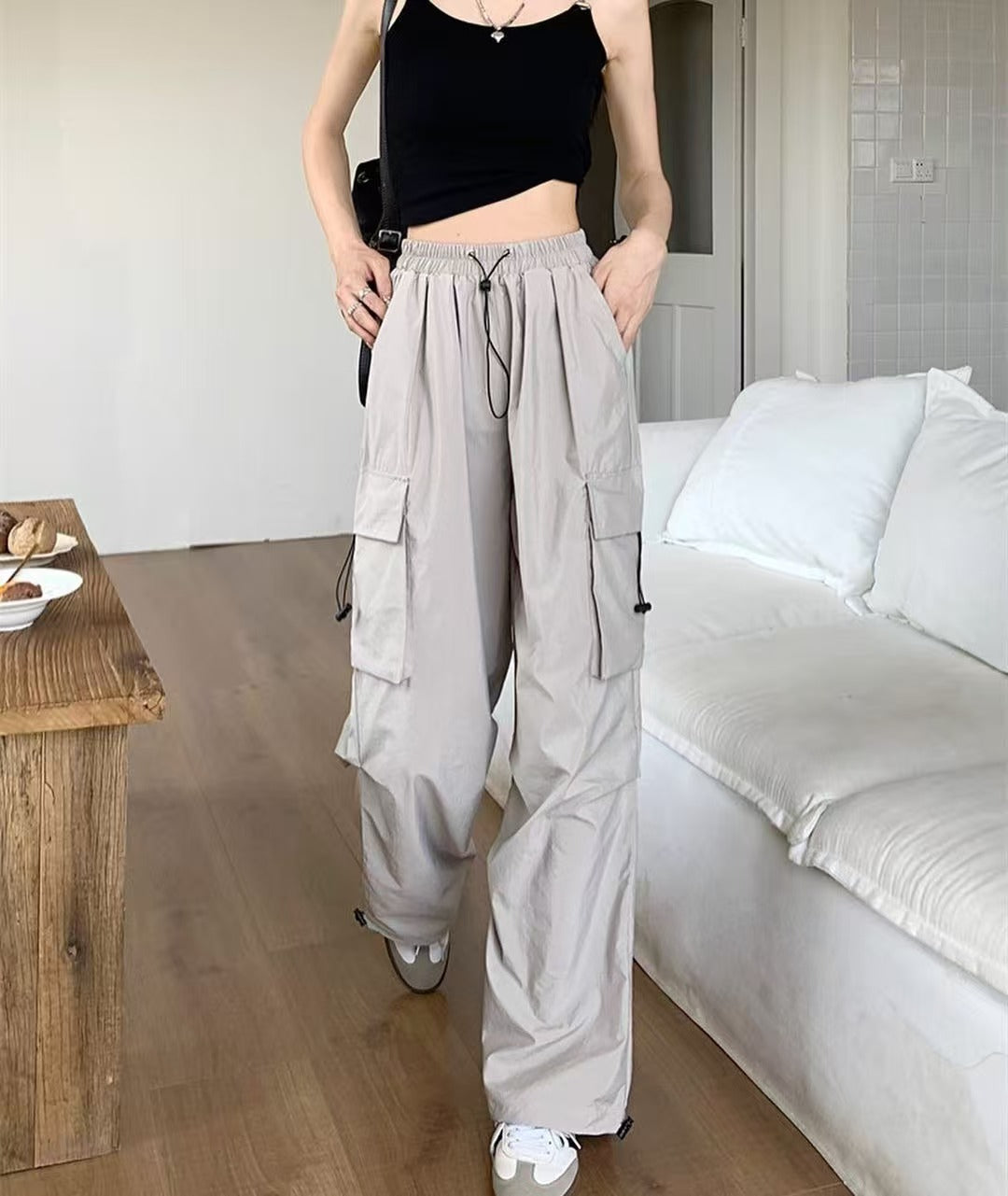 Pantalons de travail vintage de style américain pour hommes et femmes