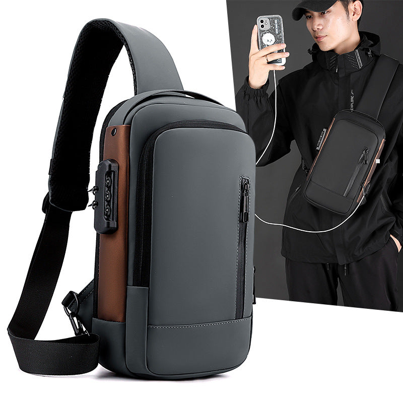 Sac de coffre antivol de moto pour hommes Casual Crossbody Outdoor