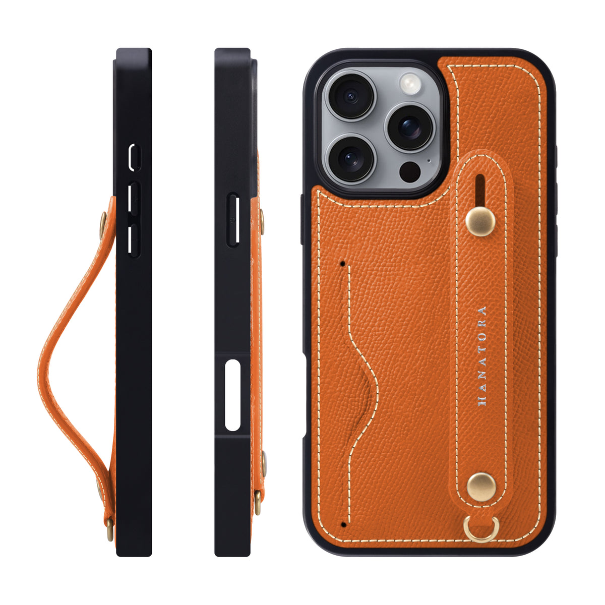 Première couche Cowhide approprié pour IPhone16 cas de téléphone avec support