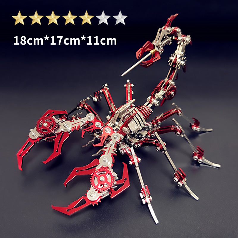 Steel Scorpion King Couleur Puzzle 3D Modèle Jouet en métal