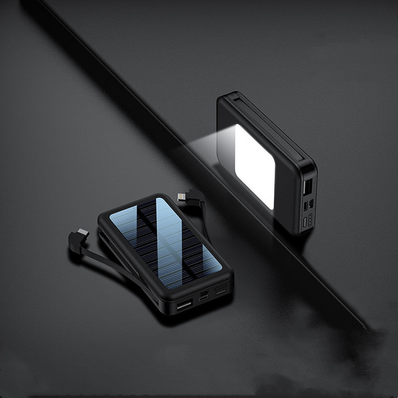 Banque solaire de grande capacité portable ultra-mince