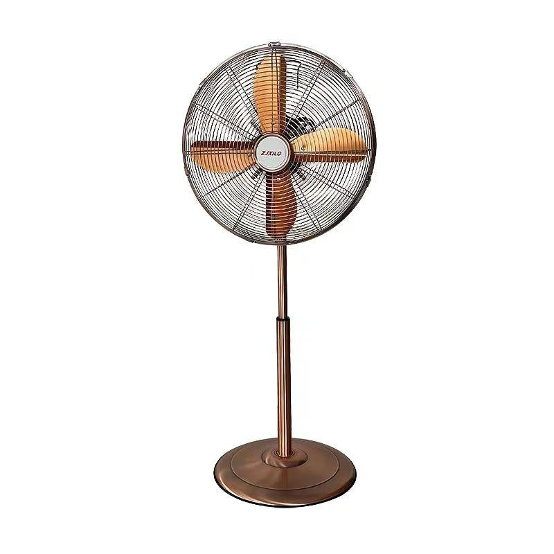 Ventilateur de plancher d'oscillation mécanique anti-bronze métallique droite à économie d'énergie